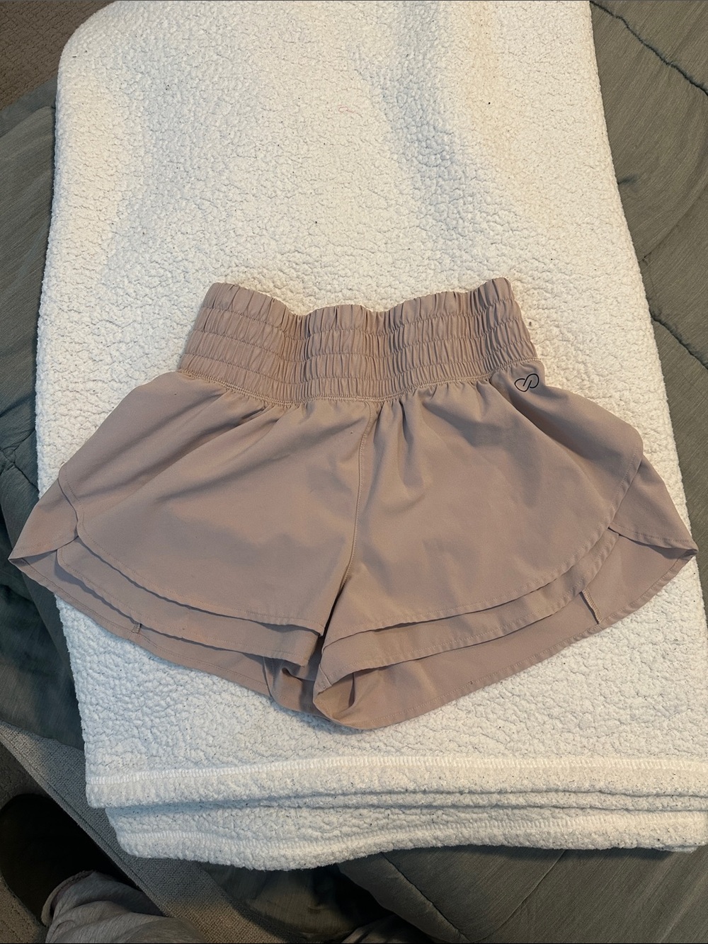 CALIA by Carrie Underwood Mauve-Taupe High-Waist Athletic Shorts